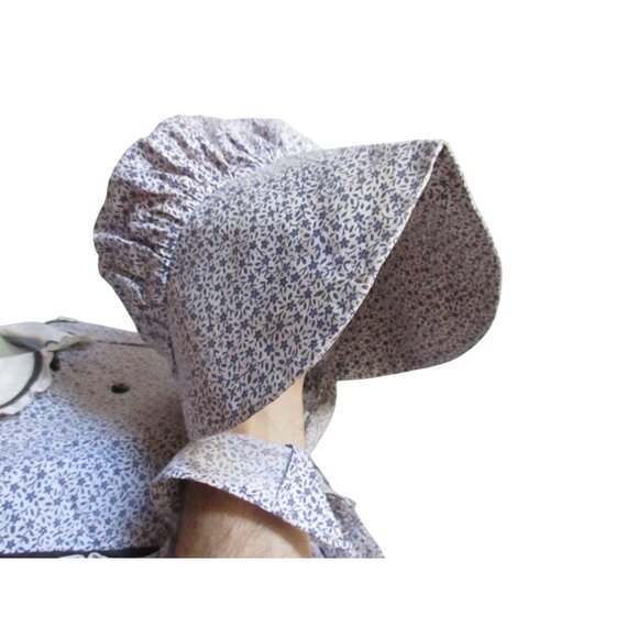 Large Handmade Prairie Dress Vintage Bonnet Settler 12/14 Authentic Maxi USA - Picture 8 of 15